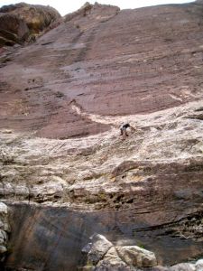 Rockwarrior1 Danny find the first bolt on The Rock Warrior